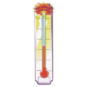 Banner Goal Setting Thermometer 45 X 12 Vertical By Eureka