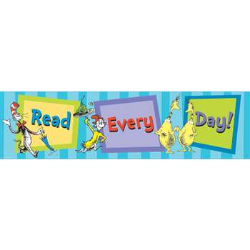 Cat In The Hat Read Every Day Banner By Eureka