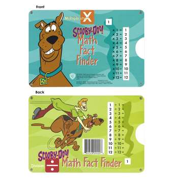 Math Fact Finder Multiplication Division Scooby Doo Slide Chart By E-Z Grader