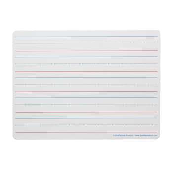 Magnetic Dry Erase Board 9 X 12 Red Blue Ruled By Flipside