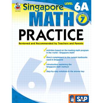 Math Practice Level 6A Gr 7 By Carson Dellosa