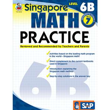 Math Practice Level 6B Gr 7 By Carson Dellosa