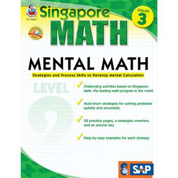 Mental Math Level 2 Gr 3 By Carson Dellosa