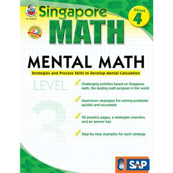 Mental Math Level 3 Gr 4 By Carson Dellosa