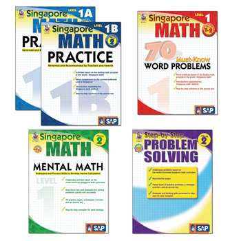 Singapore Math Bundle Gr 1 2 By Carson Dellosa