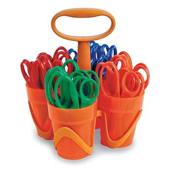 Fiskars Art Caddy With 24 Blunt Tip Scissors By Fiskars Manufacturing