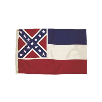 3X5 Nylon Mississippi Flag Heading And Grommets, FZ-2232051