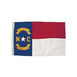 3X5 Nylon North Carolina Flag Heading & Grommets, FZ-2322051