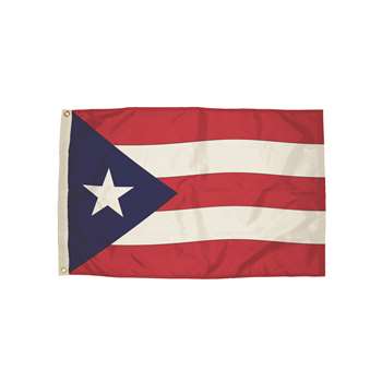 3X5 Nylon Puerto Rico Flag Heading & Grommets, FZ-2642051