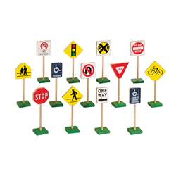 Traffic Signs 7 13/Pk By Guidecraft Usa