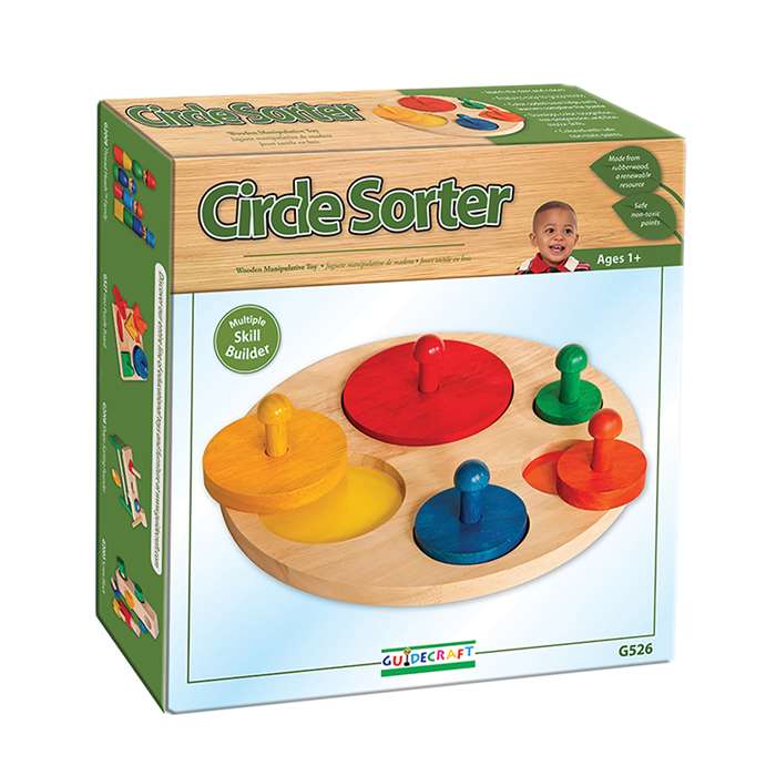 Circle Sorter Age 1 & Up By Guidecraft Usa