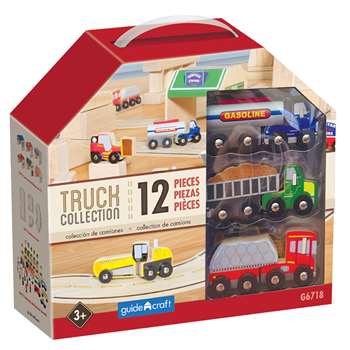 Wooden Truck Collection Set Of 12, GD-6718