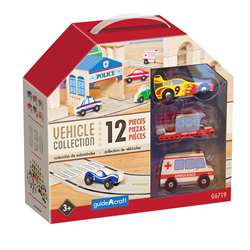 Wooden Vehicle Collection Set Of 12, GD-6719