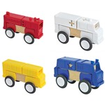 Block Mates Community Vehicles Set Of 4 By Guidecraft Usa