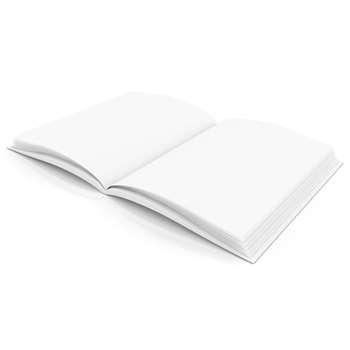 Plain White Blank Book 85Wx11H Hardcover 28 Pages , H-BK100