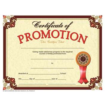 Certificate Promotion 30-Set By Hayes School Publishing