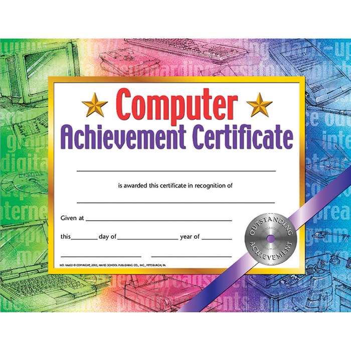 Certificates Computer Set Of 30 Achievement Certificate By Hayes School Publishing