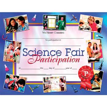 Certificates Science Fair 30 Pk Participation 8.5 X 11 Inkjet Laser By Hayes School Publishing