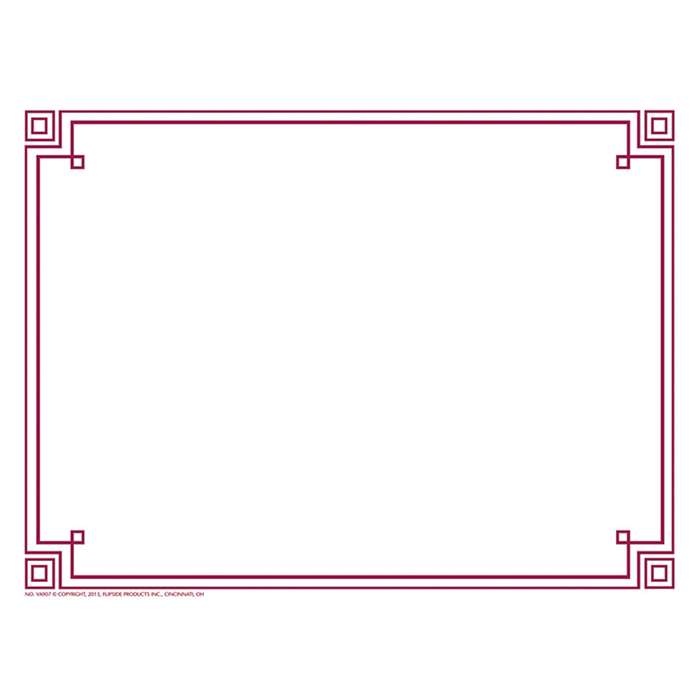 Four Square Border Paper Plum, H-VA907