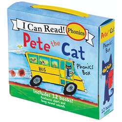 Pete The Cat 12 Book Phonics Set, HC-9780062404527