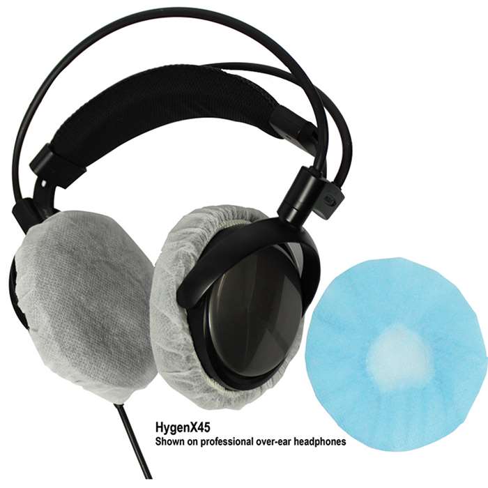 Hygenx Disposable Headphone Covers Over-Ear Blue, HECHYGENX45BL