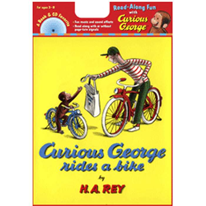 Carry Along Book & Cd Curious George Rides A Bike By Houghton Mifflin