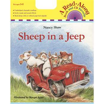 Carry Along Book & Cd Sheep In A Jeep By Houghton Mifflin