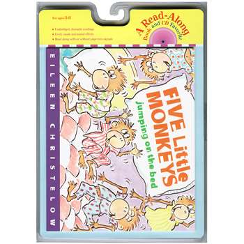 Carry Along Book & Cd Five Little Monkeys Jumping By Houghton Mifflin