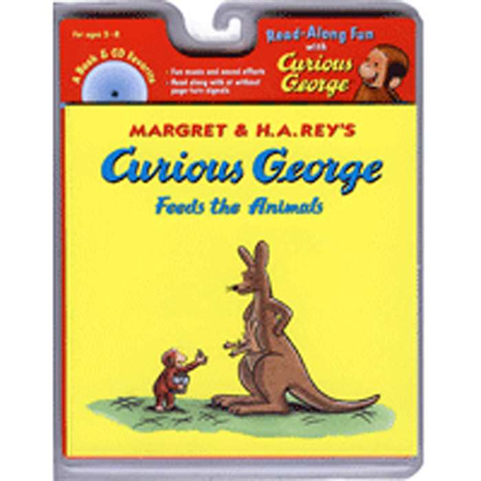 Curious George Feeds The Animals Carry Along Book & Cd By Houghton Mifflin