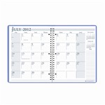 Academic Monthly Planner 8 1/2x11 Bright Blue Wire, HOD26308