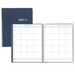 Weekly Lesson Planner Blue Simulated Leather Cover By House Of Doolittle