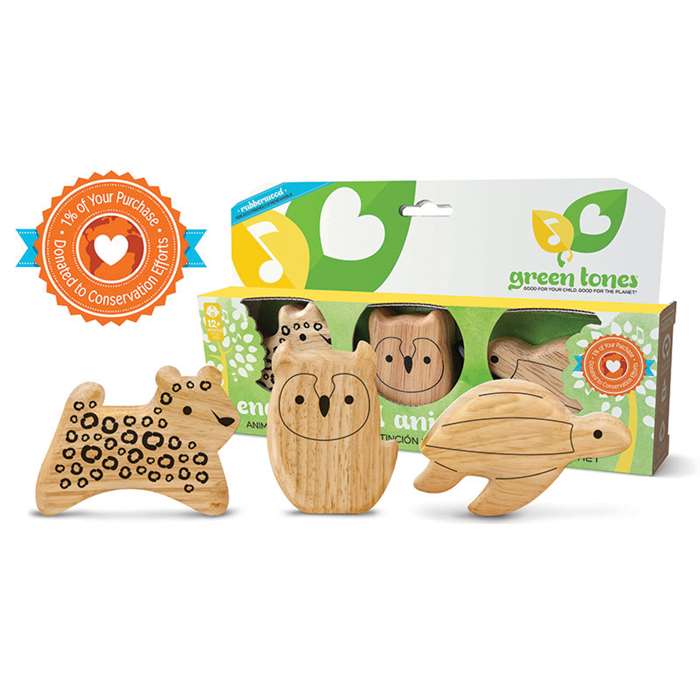 Green Tones Endangered Animal Shakers, HOH3788