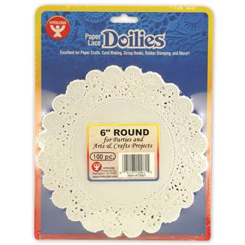 Doilies 6 White Round 100/Pk By Hygloss Products