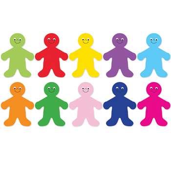 Die Cut Accents 7&quot; Rainbow People, HYG33706