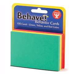 Behavior Cards 3X5 100Pk Assorted, HYG43525