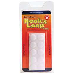 Hook & Loop Fastener 58 Coins 15/St By Hygloss Products