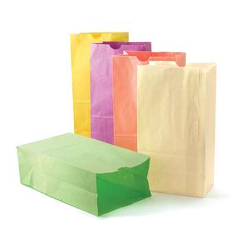Colorful Paper Bags Pastel Asstd Colors By Hygloss Products