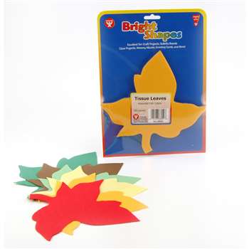 Tissue Shapes 180 Of 6 Leaves In Fall Colors By Hygloss Products