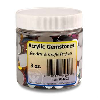 Acrylic Gemstones 3 Oz, HYG94302