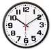 12.75In Black Atomic Clock Bold Num Radio Control Movement