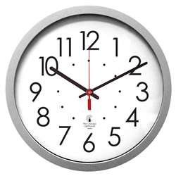 145&quot; Slver Cont Clock 125&quot; Dial Quartz Movement, ILC67818003
