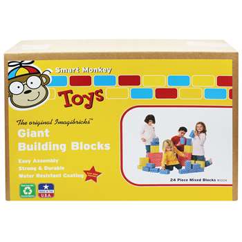 Imagibricks Giant Building 24Pc Set Blocks By Smart Monkey