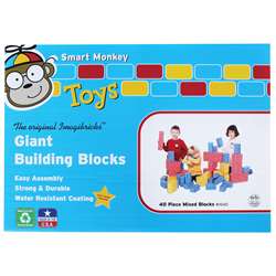 Imagibricks Giant Building 40Pc Set Block Set By Smart Monkey