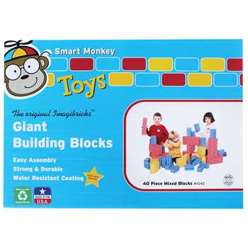 Imagibricks Giant Building 40Pc Set Block Set By Smart Monkey