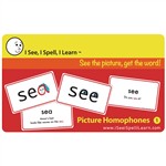 Picture Homophones Set 1 Flash Cards, ISL006
