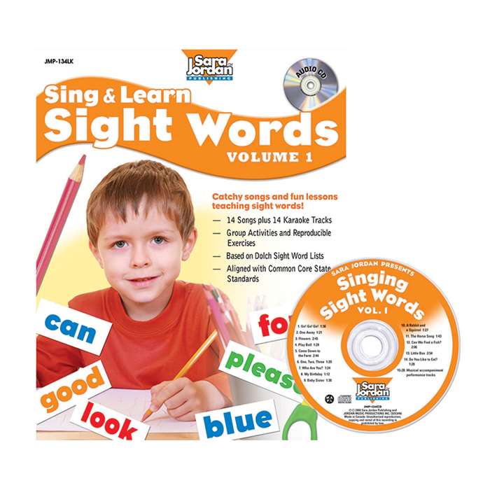 Sing & Learn Sight Words Book Cd 1, JMP134LK