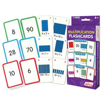 Multiplication Flash Cards, JRL206