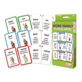 Word Families Flash Cards, JRL216