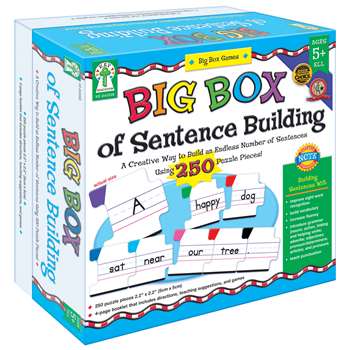 Big Box Of Sentence Building Game Age 5+ By Carson Dellosa