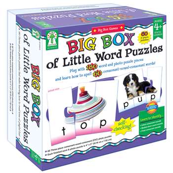 Big Box Of Little Word Puzzles By Carson Dellosa